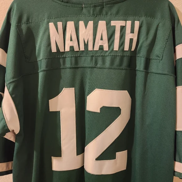 NFL Mitchell & Ness New York Jets Joe Namath Throwback Jersey Size 50 - Picture 7 of 7